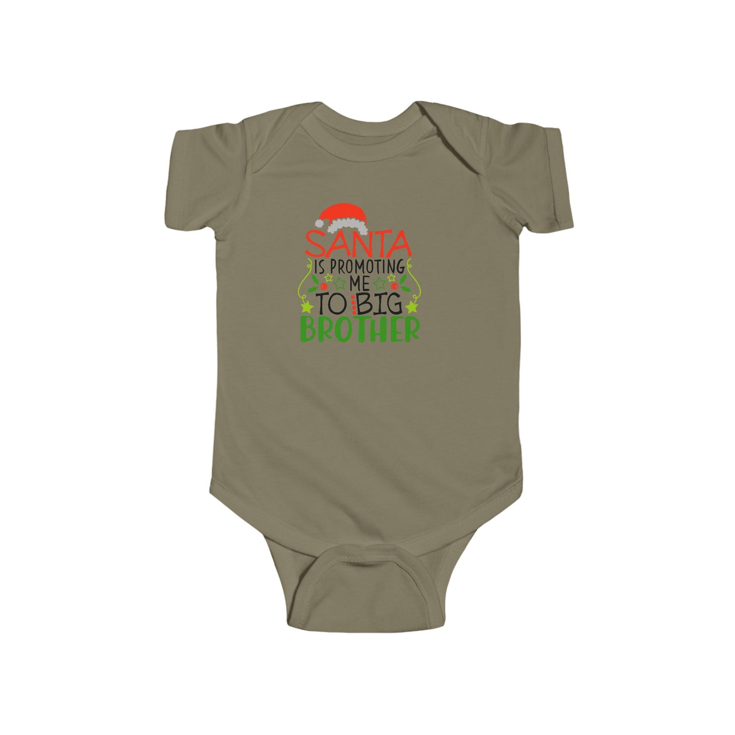 🎅 Santa Brother Baby Onesie – Festive Sibling Bodysuit for Holiday Photos