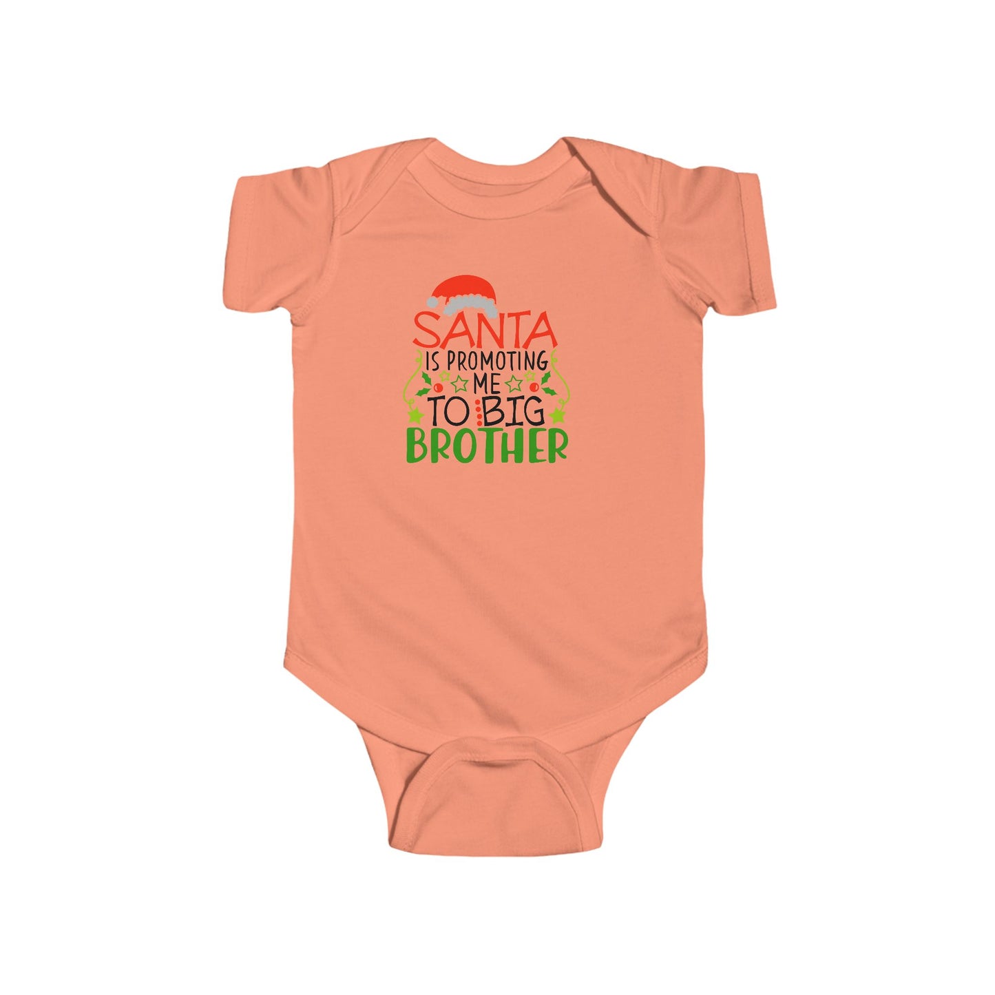 🎅 Santa Brother Baby Onesie – Festive Sibling Bodysuit for Holiday Photos