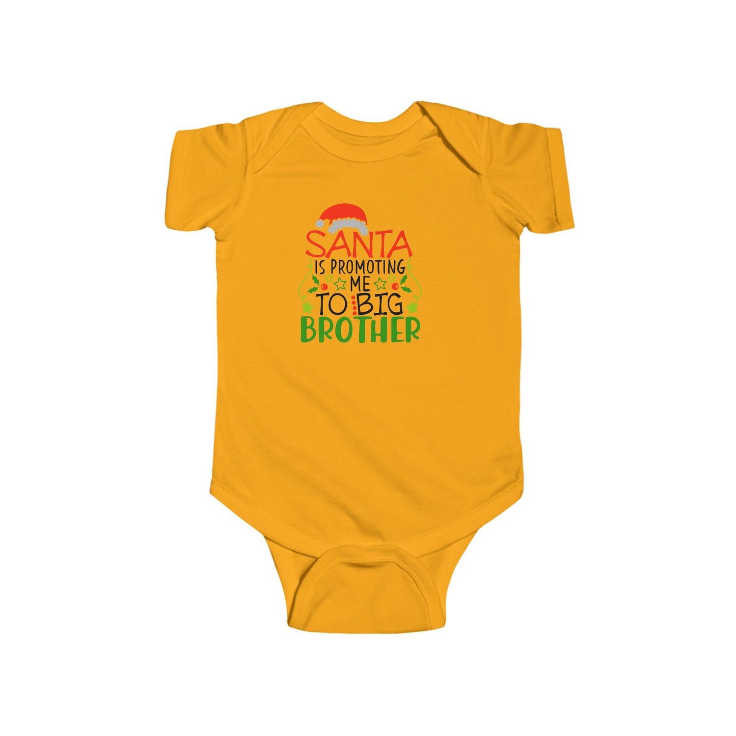 🎅 Santa Brother Baby Onesie – Festive Sibling Bodysuit for Holiday Photos