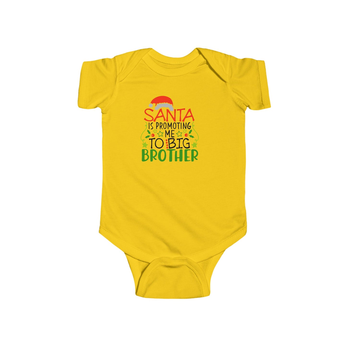 🎅 Santa Brother Baby Onesie – Festive Sibling Bodysuit for Holiday Photos