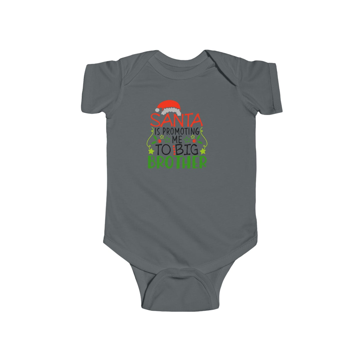 🎅 Santa Brother Baby Onesie – Festive Sibling Bodysuit for Holiday Photos