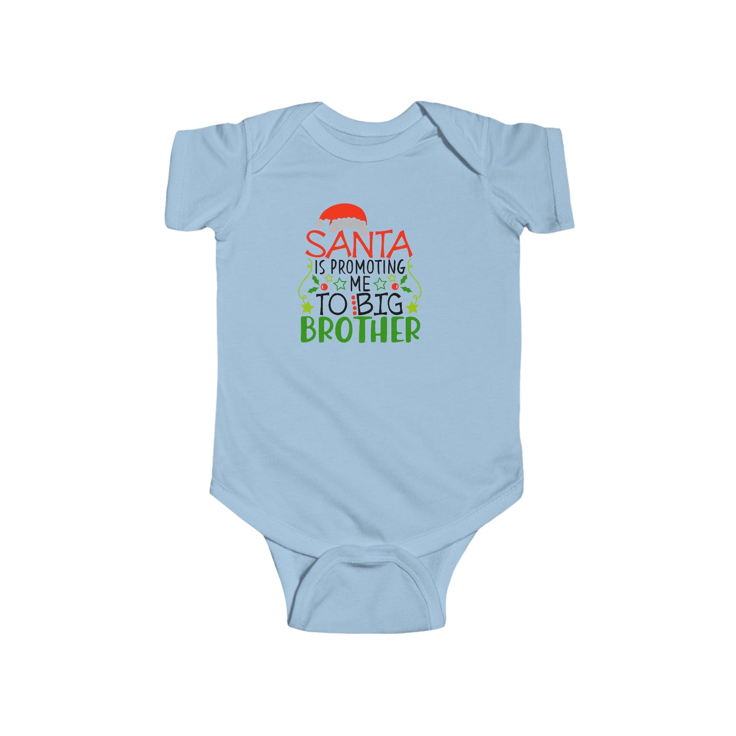 🎅 Santa Brother Baby Onesie – Festive Sibling Bodysuit for Holiday Photos