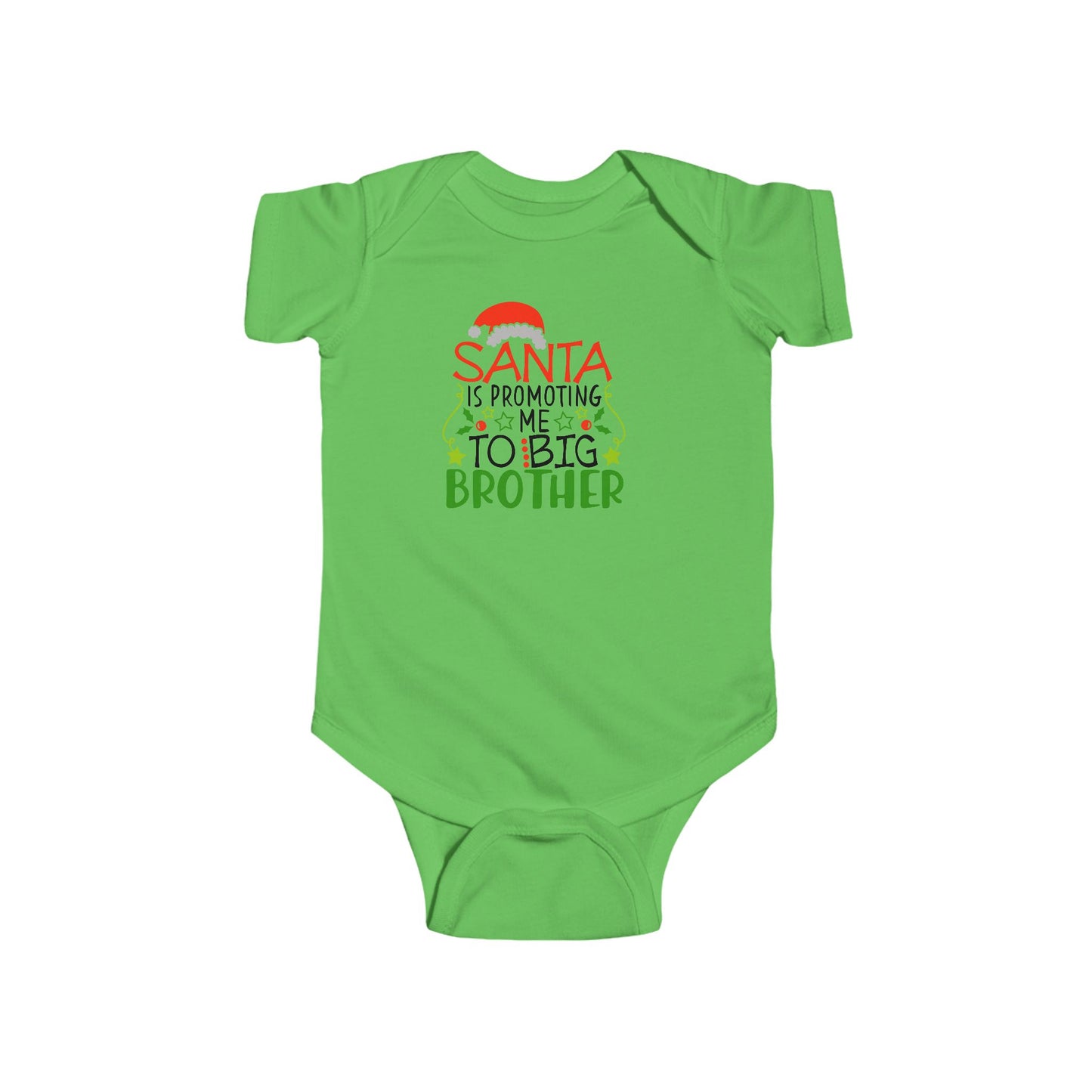 🎅 Santa Brother Baby Onesie – Festive Sibling Bodysuit for Holiday Photos