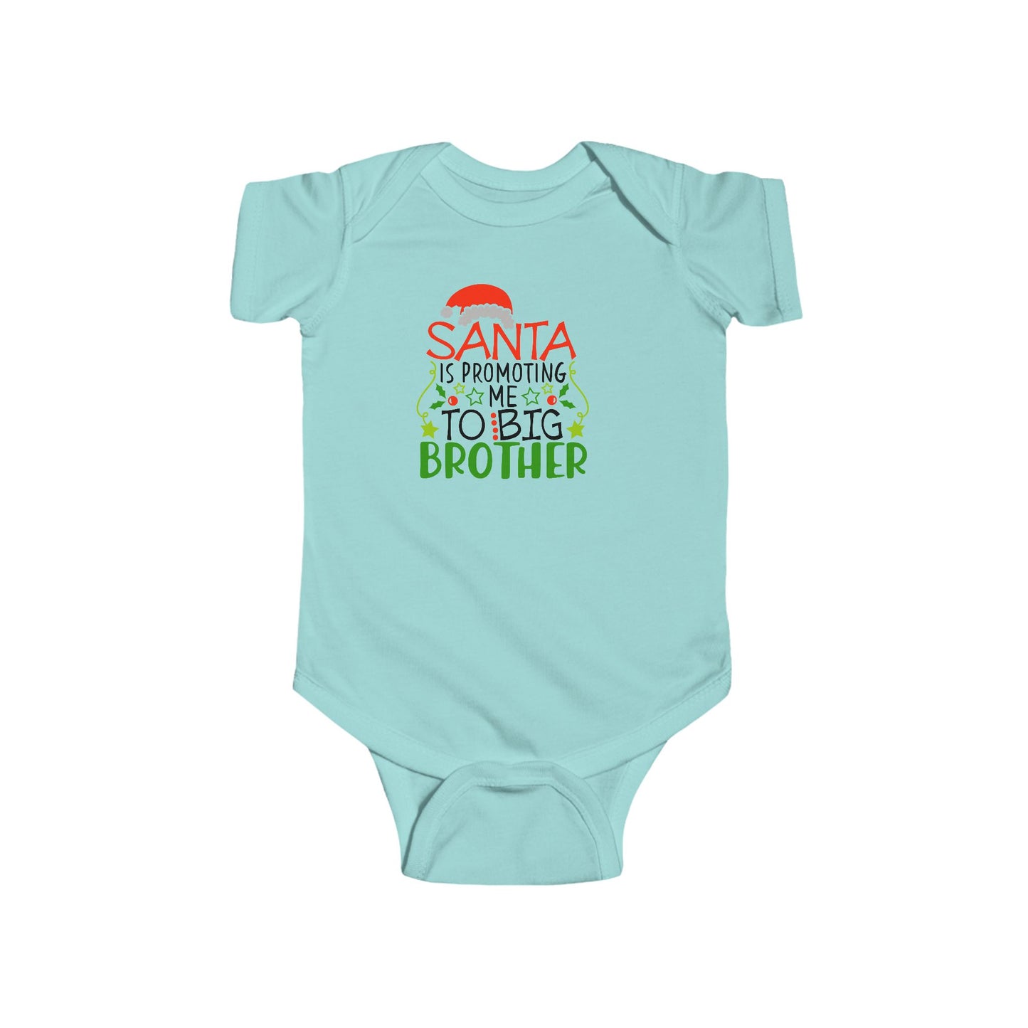 🎅 Santa Brother Baby Onesie – Festive Sibling Bodysuit for Holiday Photos