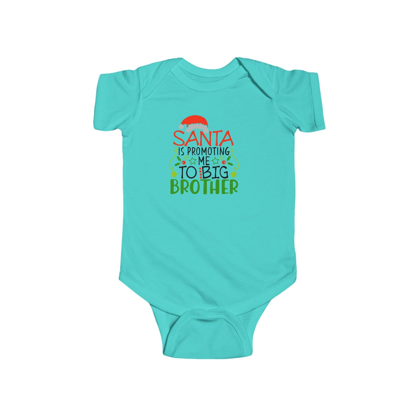 🎅 Santa Brother Baby Onesie – Festive Sibling Bodysuit for Holiday Photos