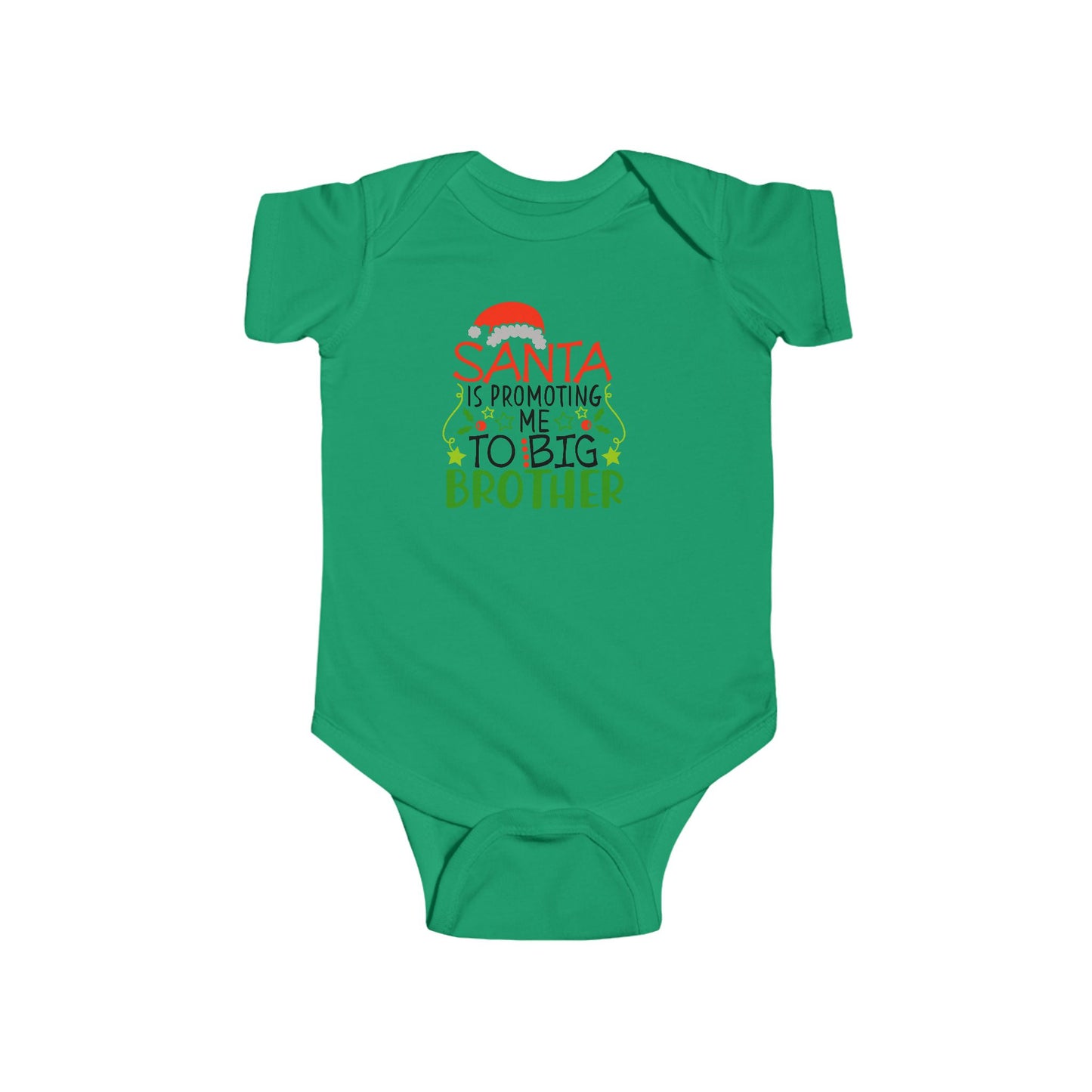 🎅 Santa Brother Baby Onesie – Festive Sibling Bodysuit for Holiday Photos