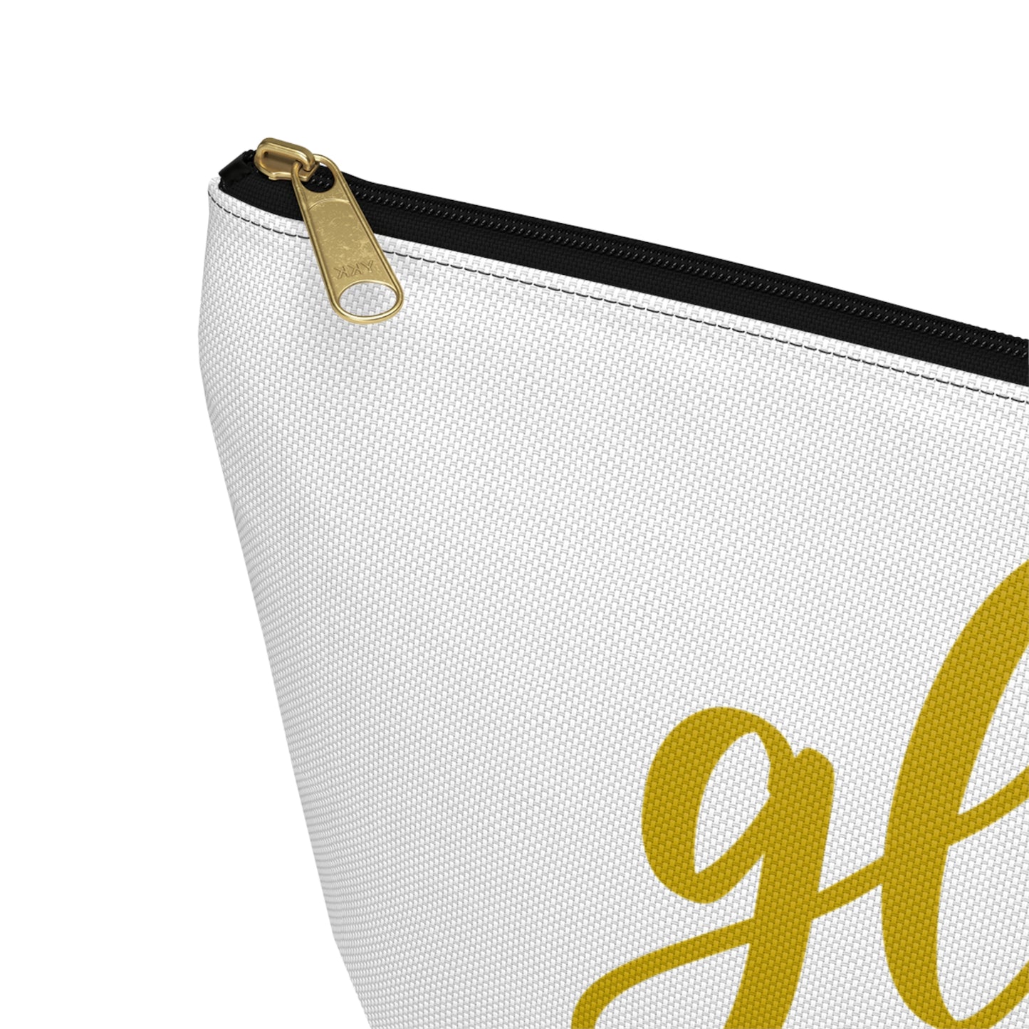 Accessory Pouch – "Gloss Boss" Yellow Makeup Bag