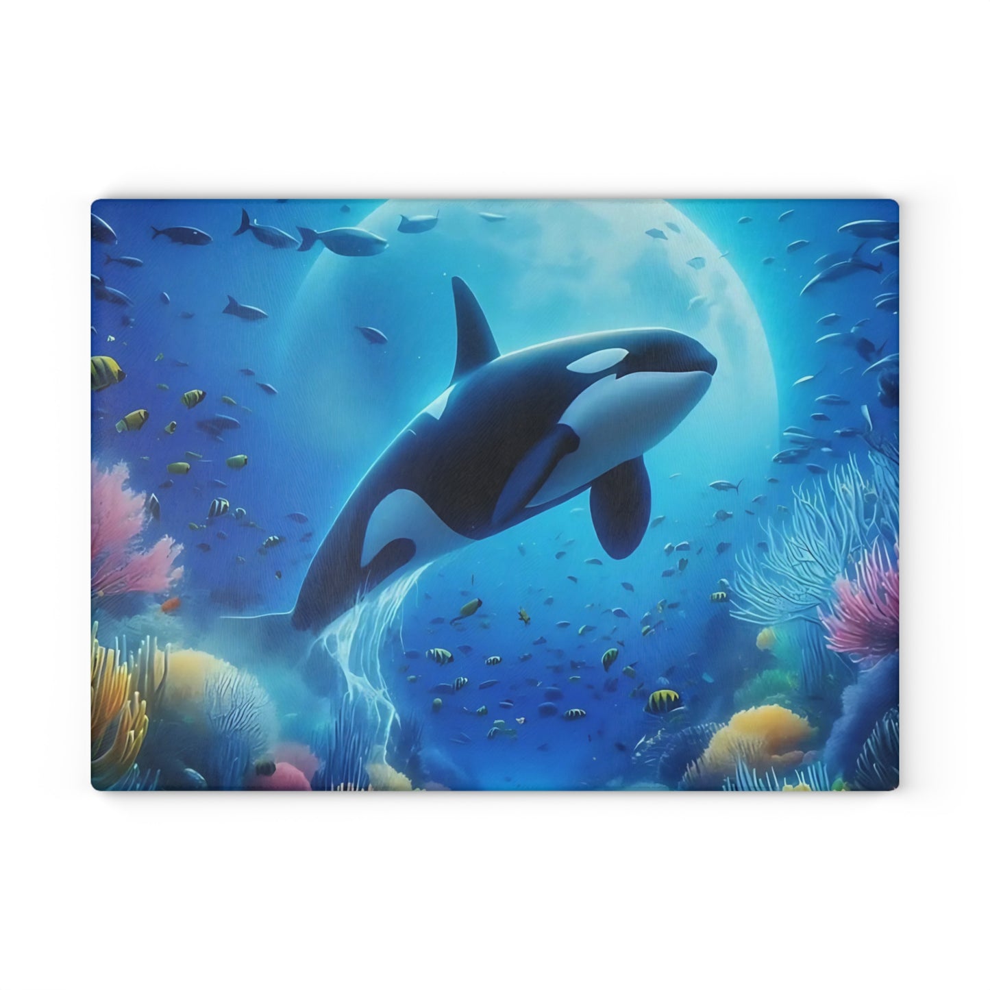 🐋 Ocean Majesty Orca Cutting Board – Underwater Wonder for Your Kitchen 🌊