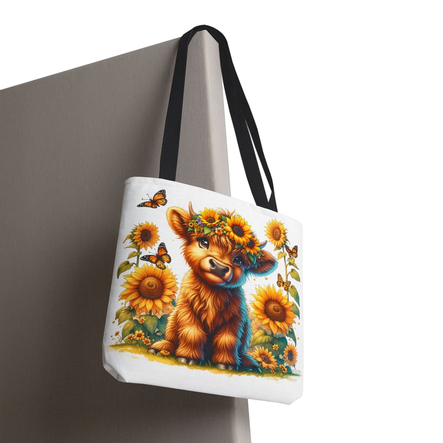 Bolsa de mano de vaca de las Tierras Altas: estética rústica de granja, bolsa de compras reutilizable con un toque rústico y chic, regalo inspirado en la naturaleza para amantes de los animales.