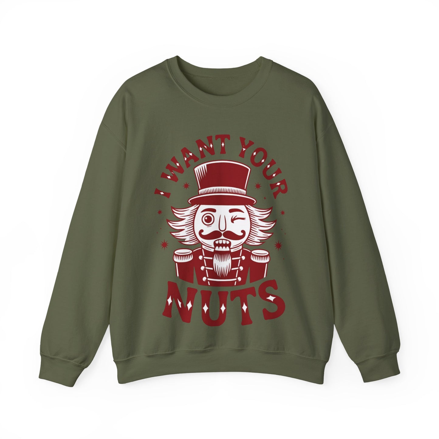 🎄😂 I Want Your Nuts Sweatshirt – Funny Nutcracker Christmas Pullover for Women