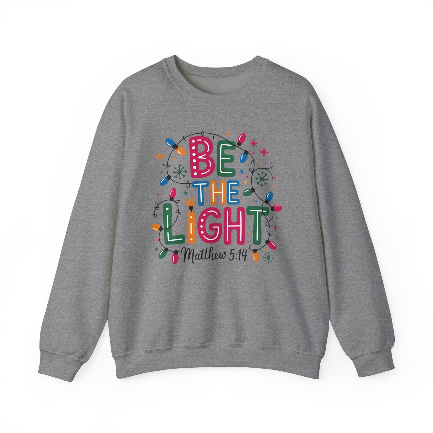 ✨🕯️ Be The Light – Matthew 5:14 Sweatshirt 🌟🎄