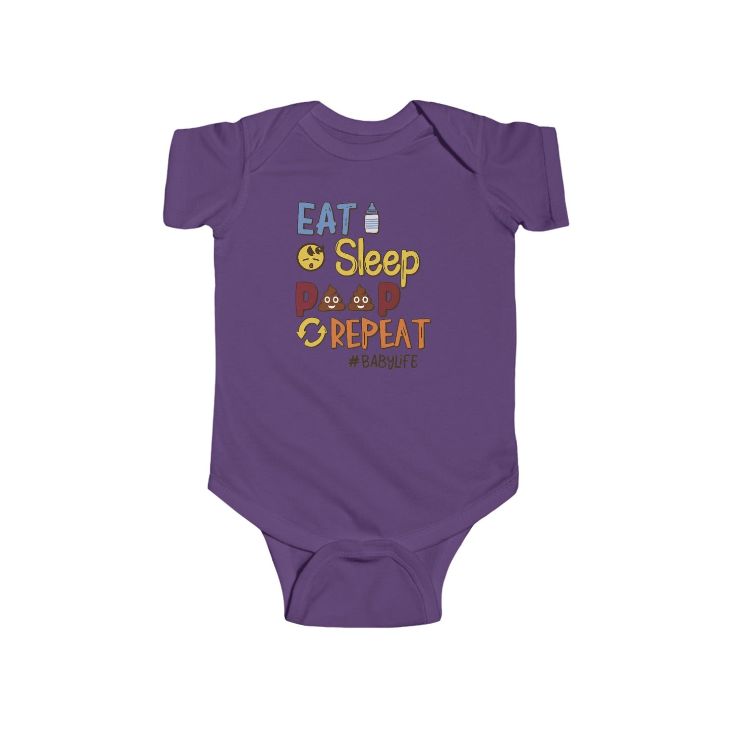 💩 Eat Sleep Poop Repeat Baby Onesie – Funny Newborn Outfit