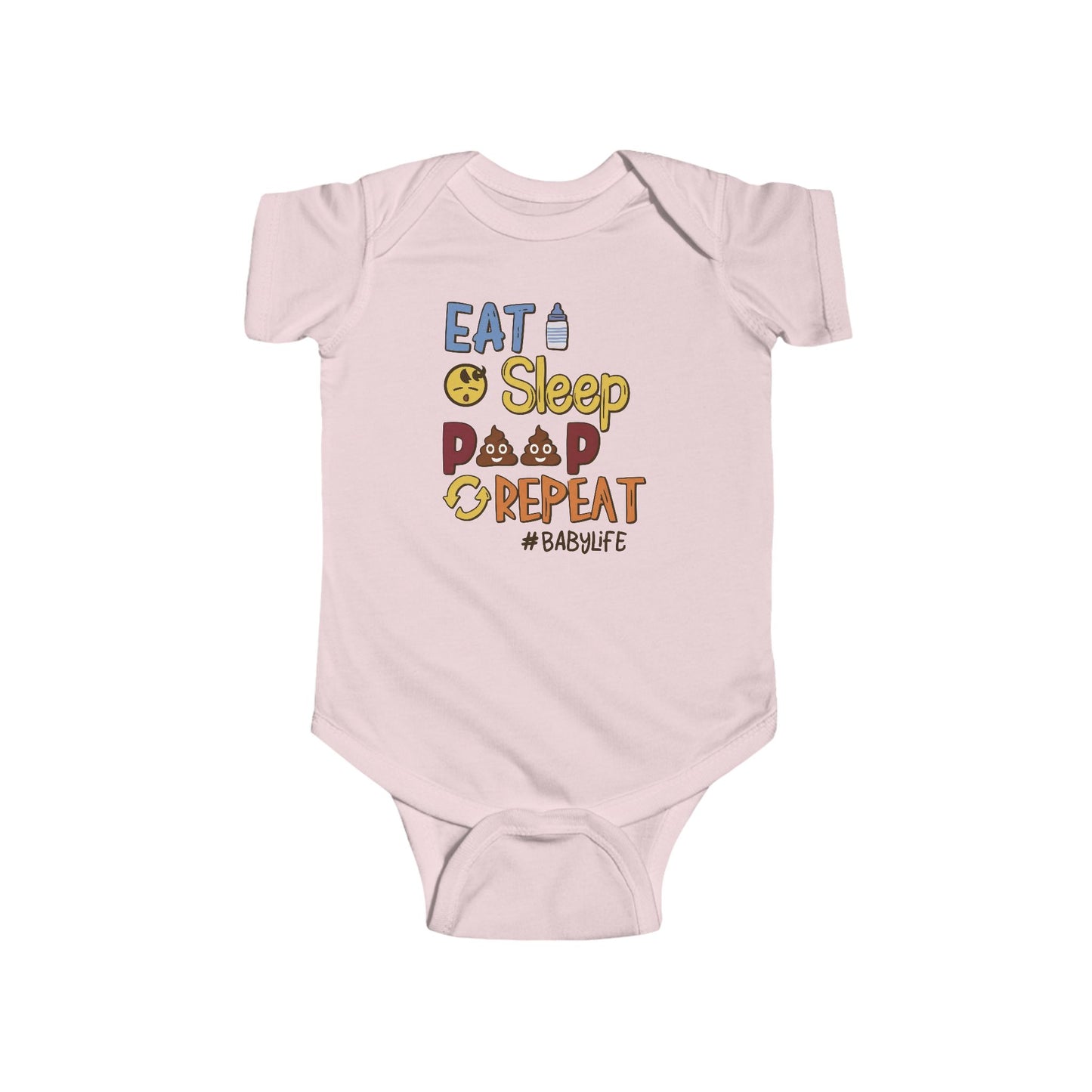 💩 Eat Sleep Poop Repeat Baby Onesie – Funny Newborn Outfit