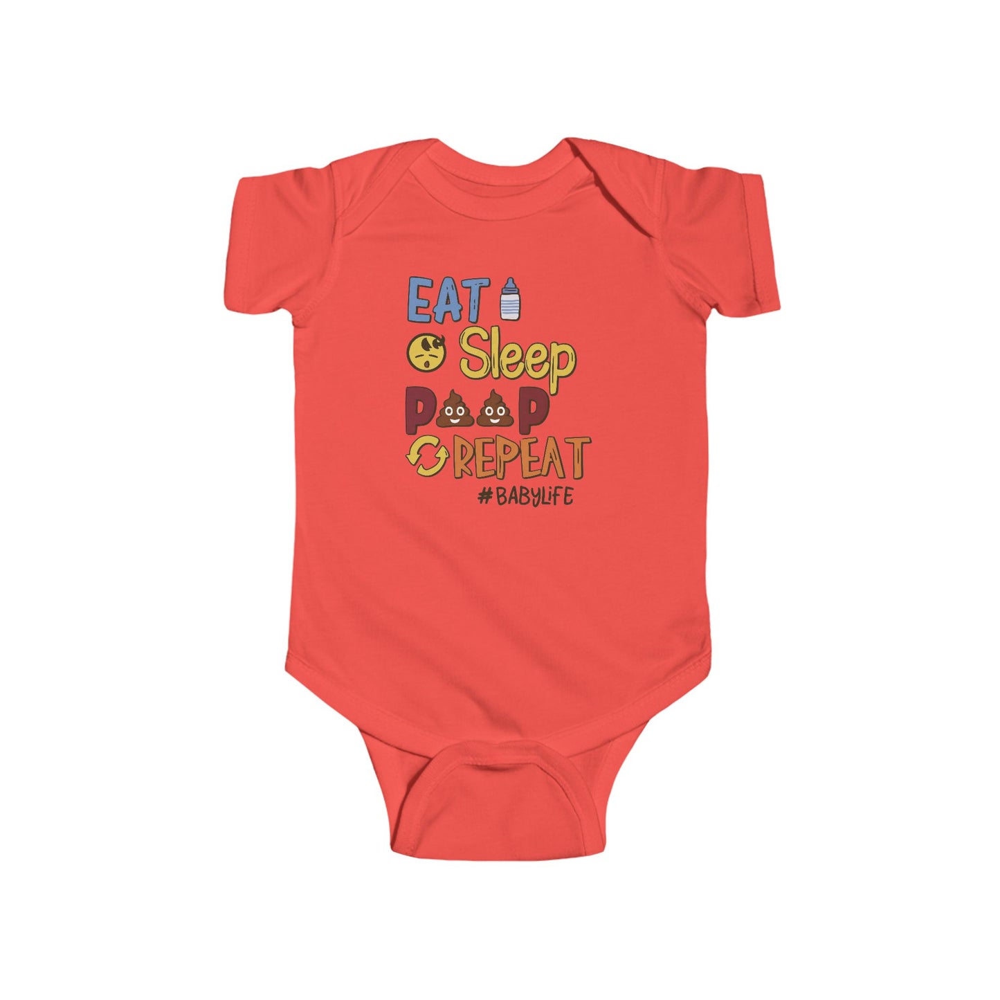 💩 Eat Sleep Poop Repeat Baby Onesie – Funny Newborn Outfit