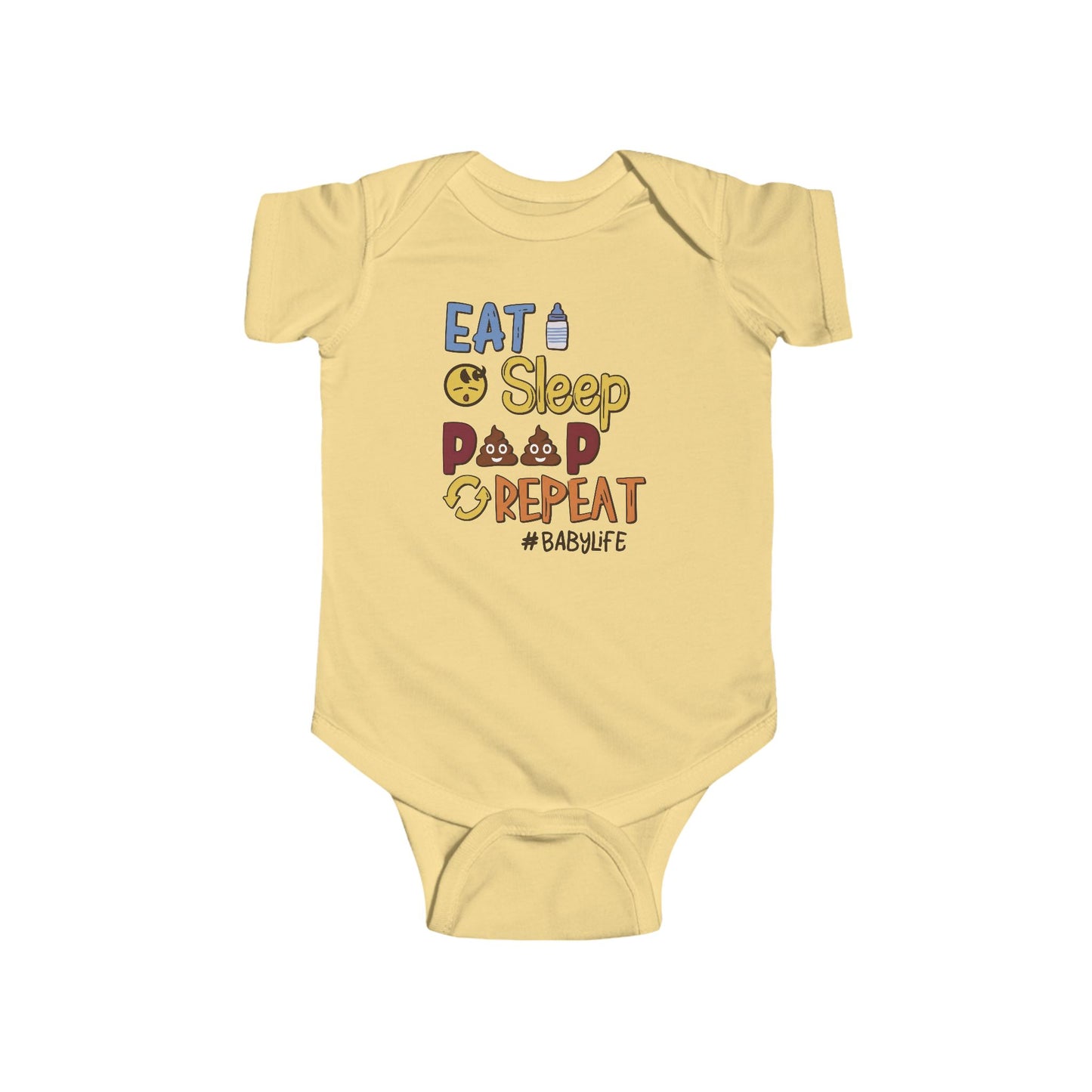 💩 Eat Sleep Poop Repeat Baby Onesie – Funny Newborn Outfit