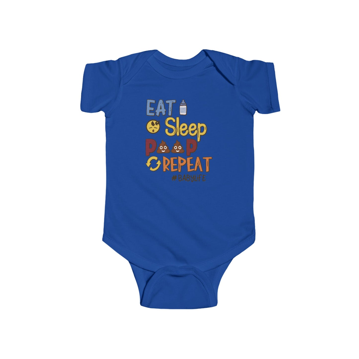 💩 Eat Sleep Poop Repeat Baby Onesie – Funny Newborn Outfit