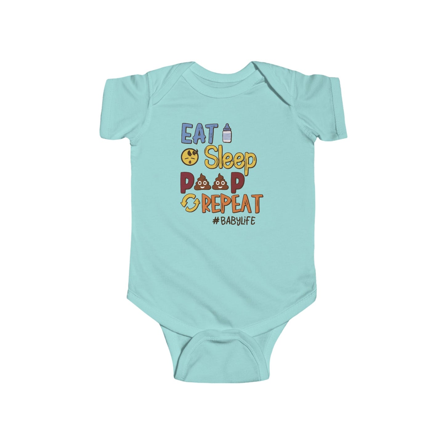 💩 Eat Sleep Poop Repeat Baby Onesie – Funny Newborn Outfit