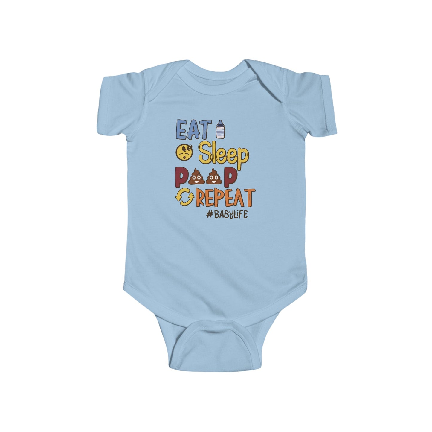 💩 Eat Sleep Poop Repeat Baby Onesie – Funny Newborn Outfit