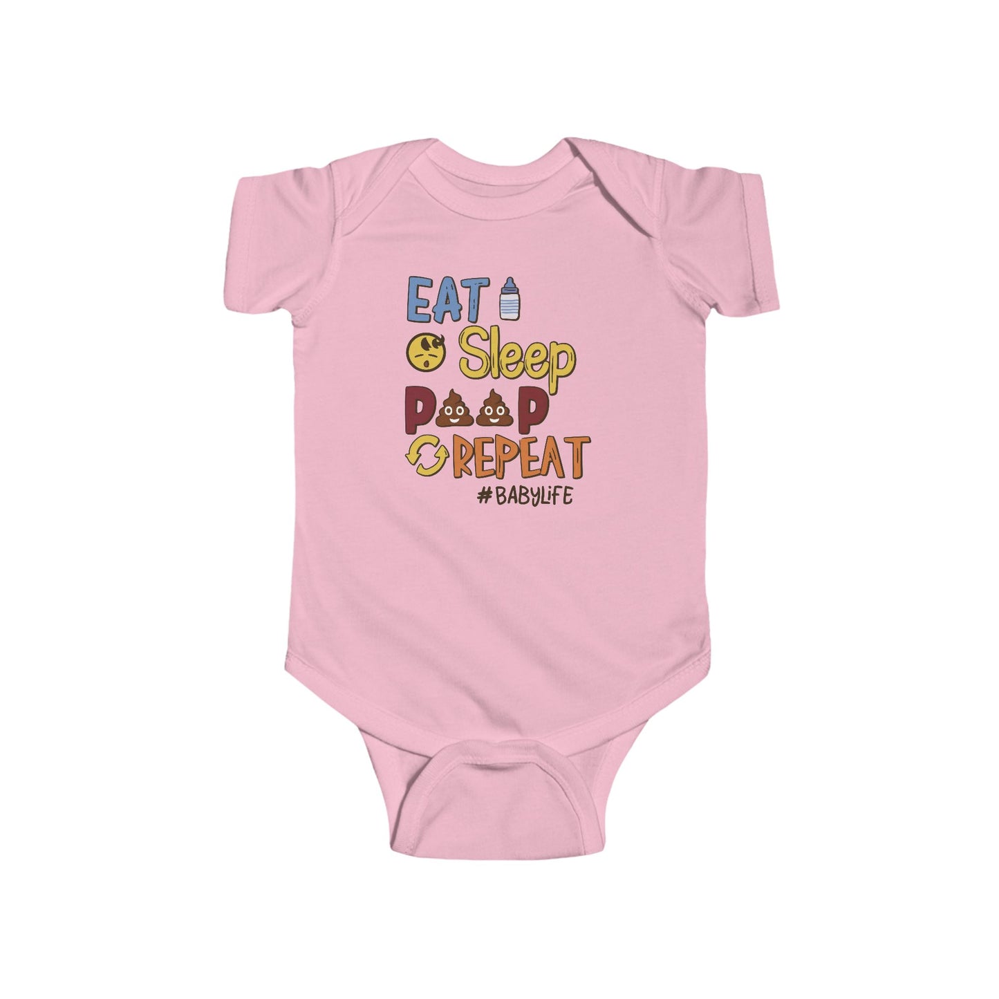 💩 Eat Sleep Poop Repeat Baby Onesie – Funny Newborn Outfit