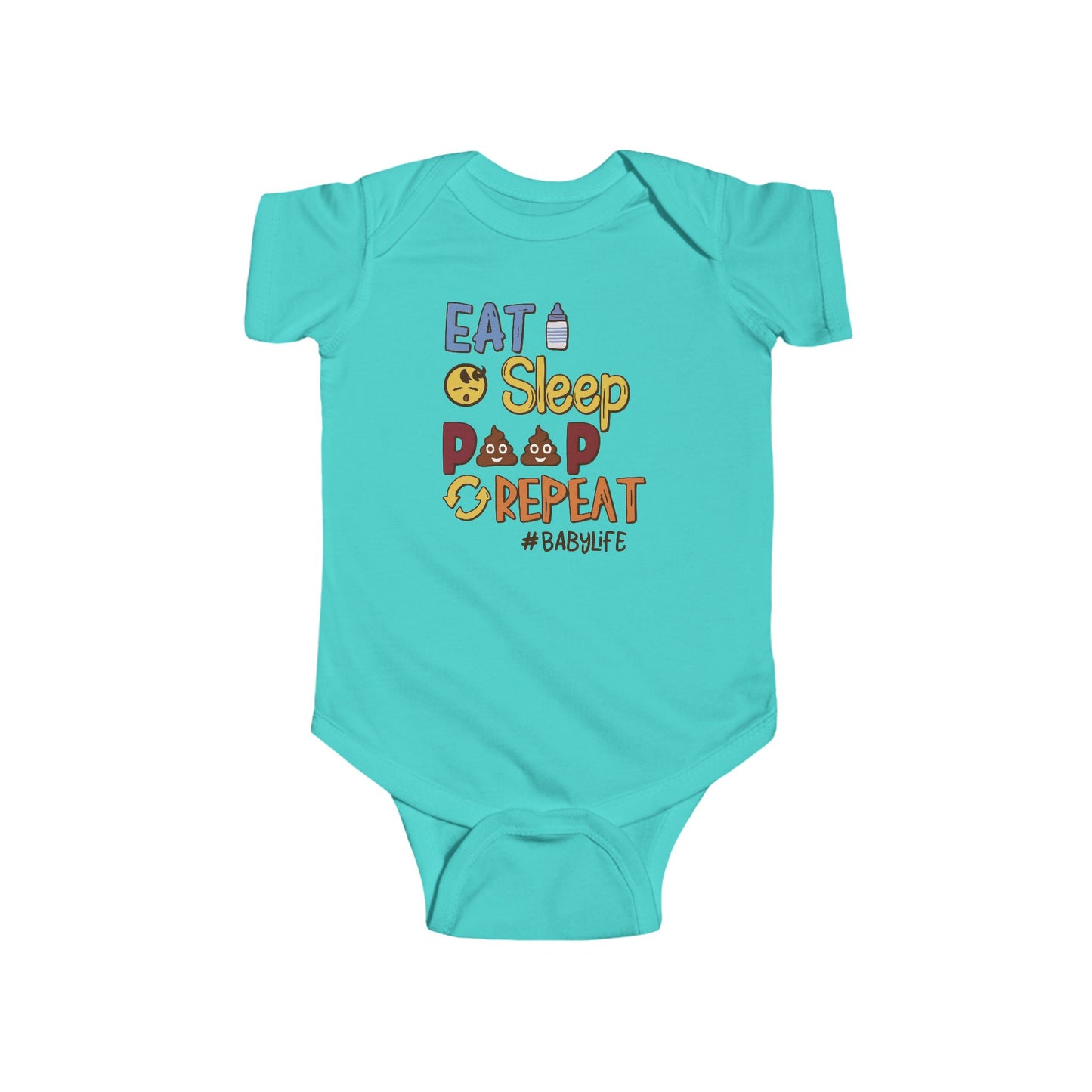 💩 Eat Sleep Poop Repeat Baby Onesie – Funny Newborn Outfit