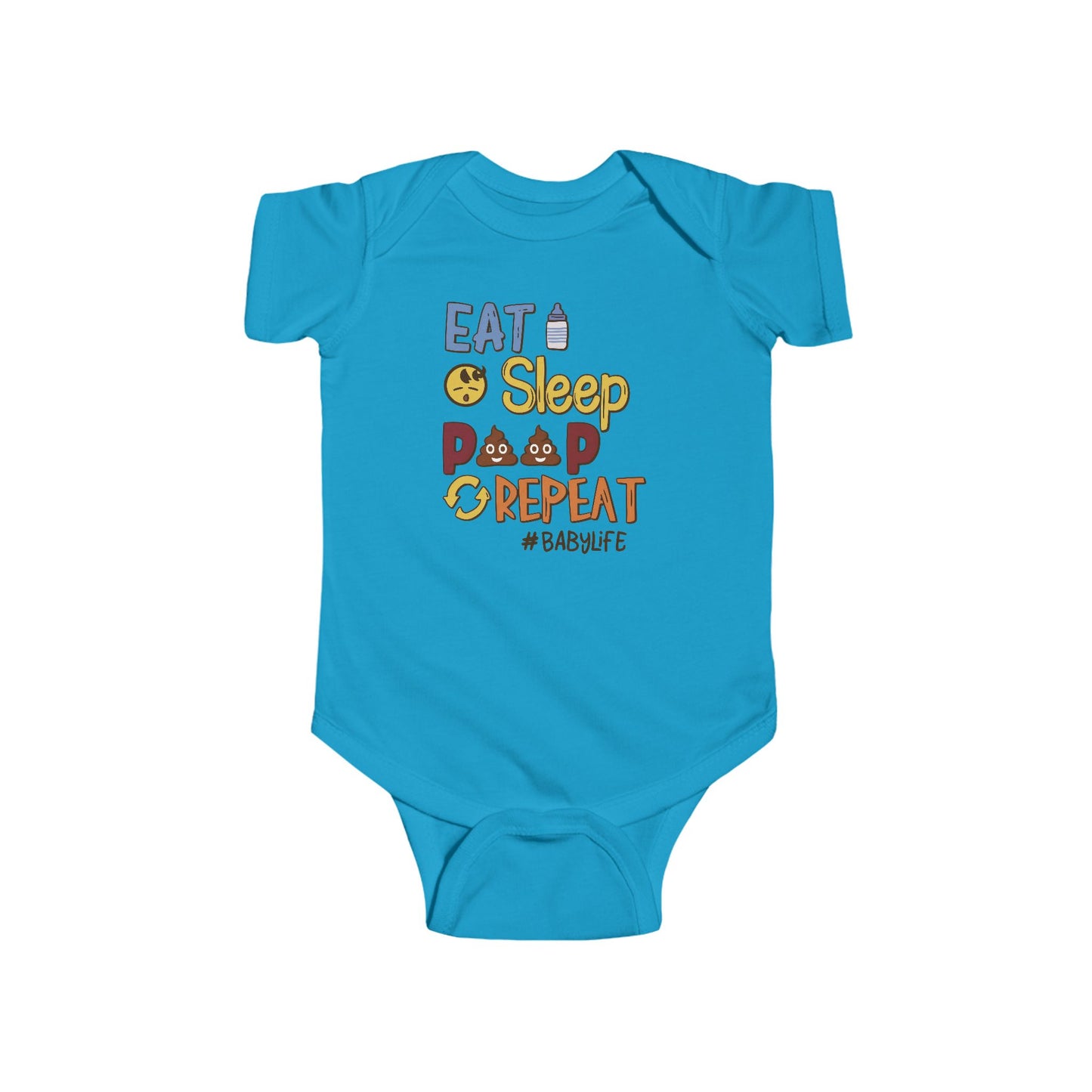 💩 Eat Sleep Poop Repeat Baby Onesie – Funny Newborn Outfit
