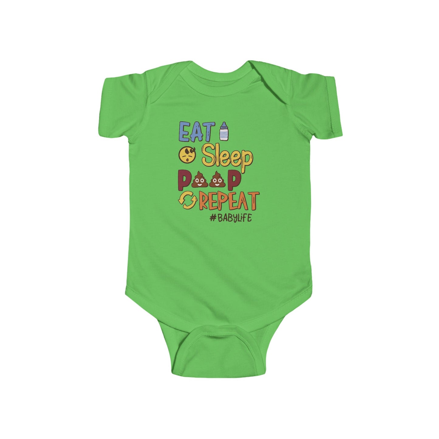 💩 Eat Sleep Poop Repeat Baby Onesie – Funny Newborn Outfit