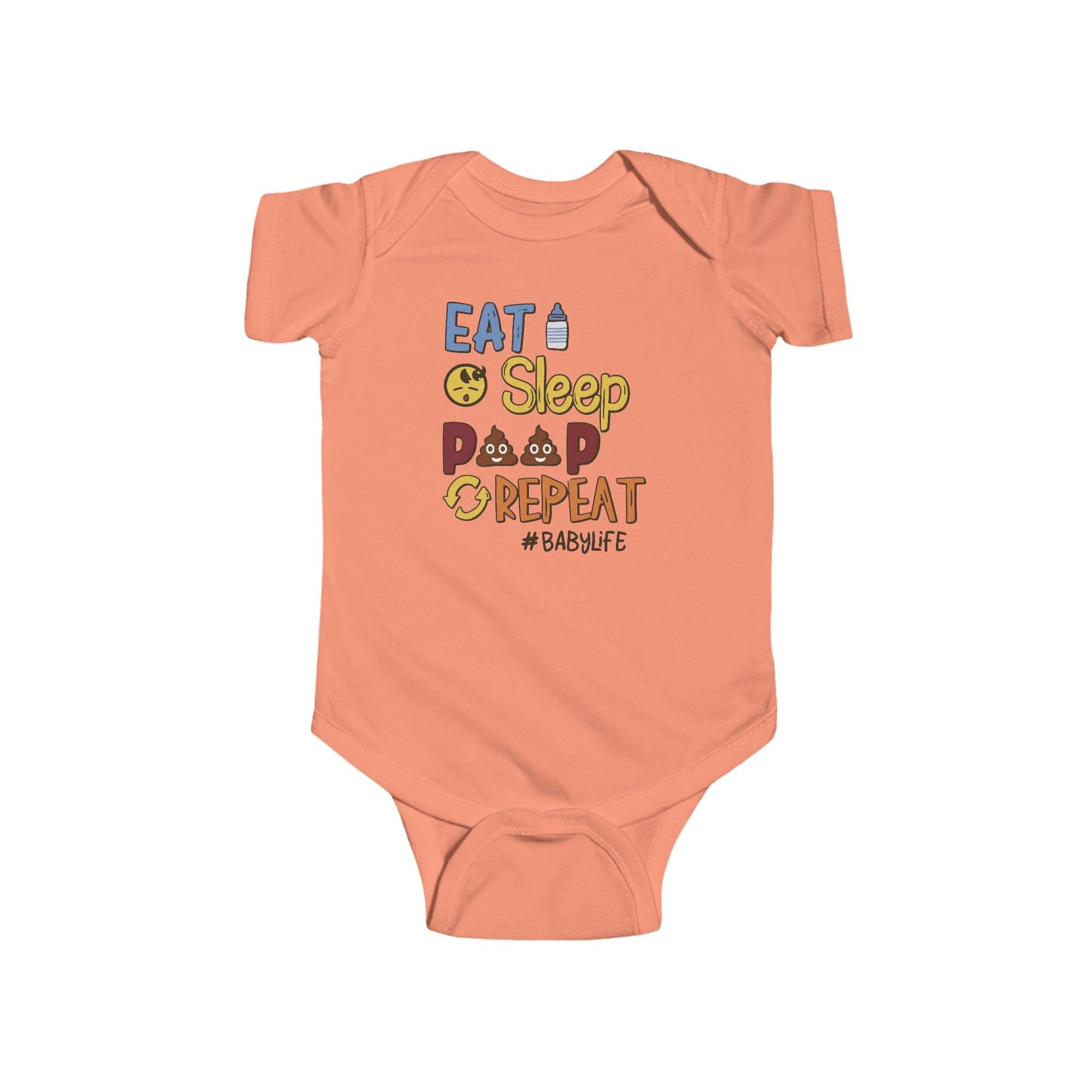 💩 Eat Sleep Poop Repeat Baby Onesie – Funny Newborn Outfit