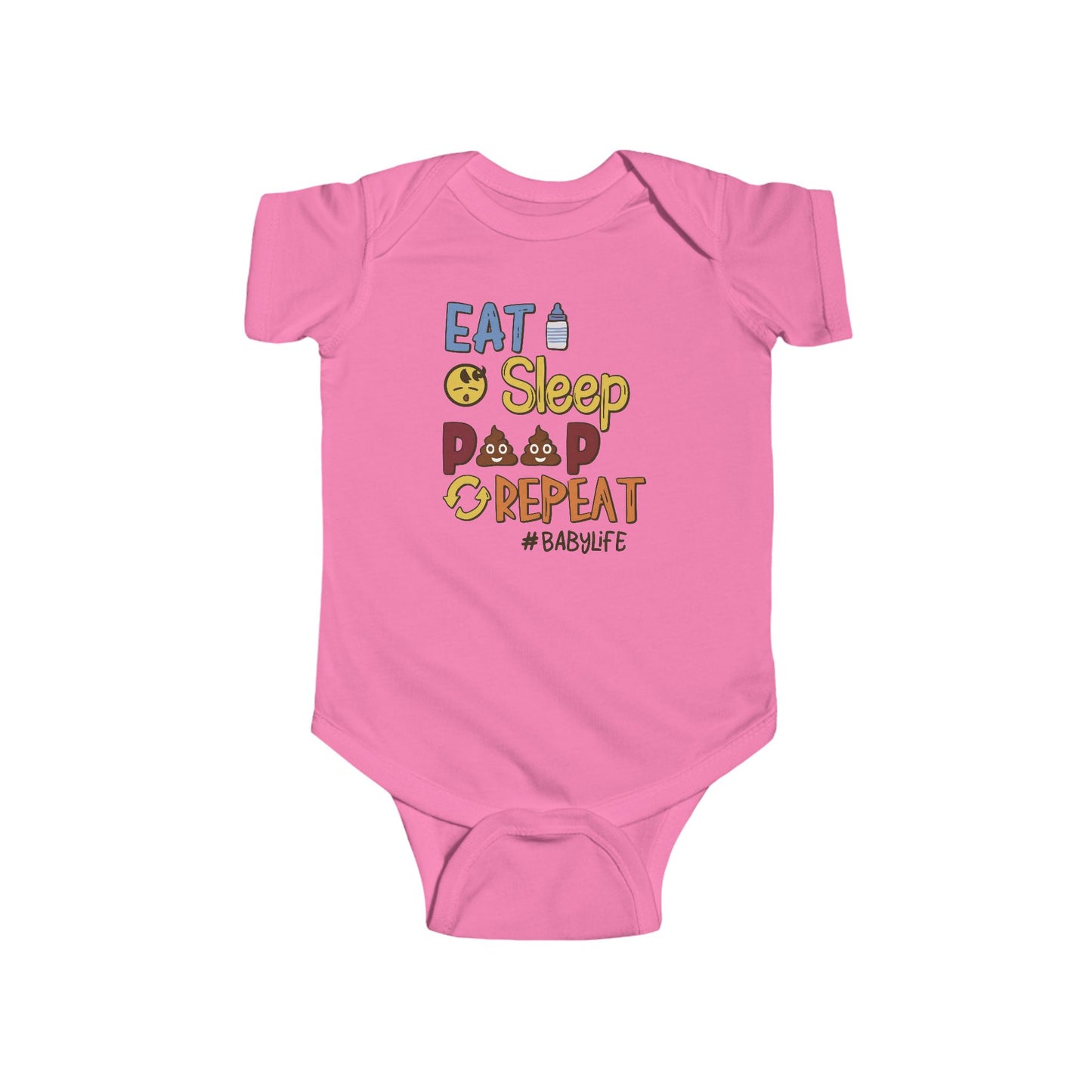 💩 Eat Sleep Poop Repeat Baby Onesie – Funny Newborn Outfit