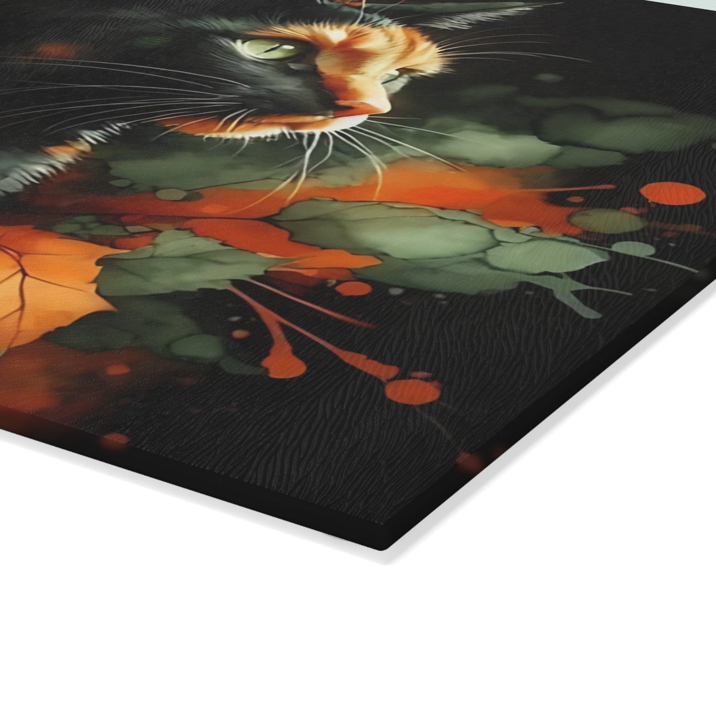 🖤🎃 Spooky Black Cat & Pumpkin Cutting Board – Elegant Halloween Charm 🎃🖤