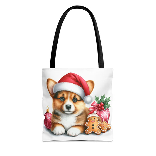 🎄 Corgi Christmas Cookie Tote – Sweet Holiday Charm for Dog Lovers 🐾
