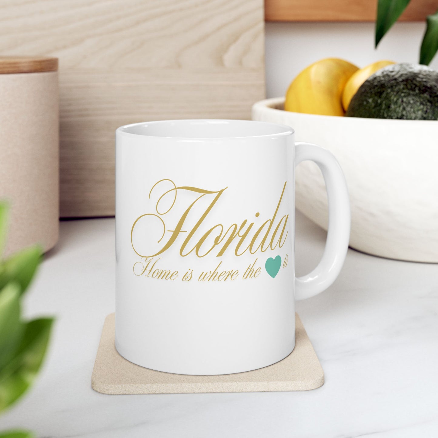 ☕ Home is Where the ❤️ Is – Florida Mug – Sunshine State Sips ☀️