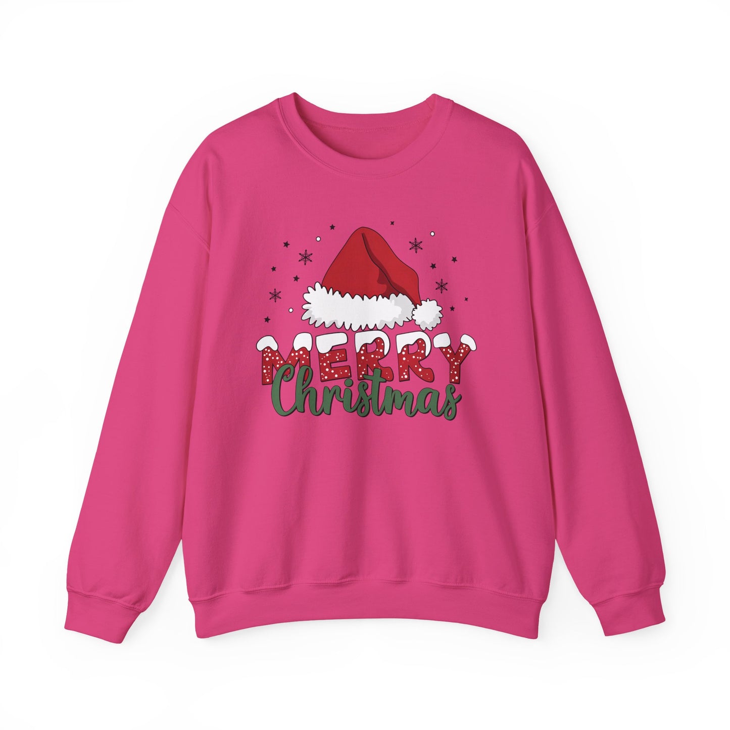 🎅✨ Merry Christmas Santa Hat Sweatshirt – Classic Festive Holiday Style