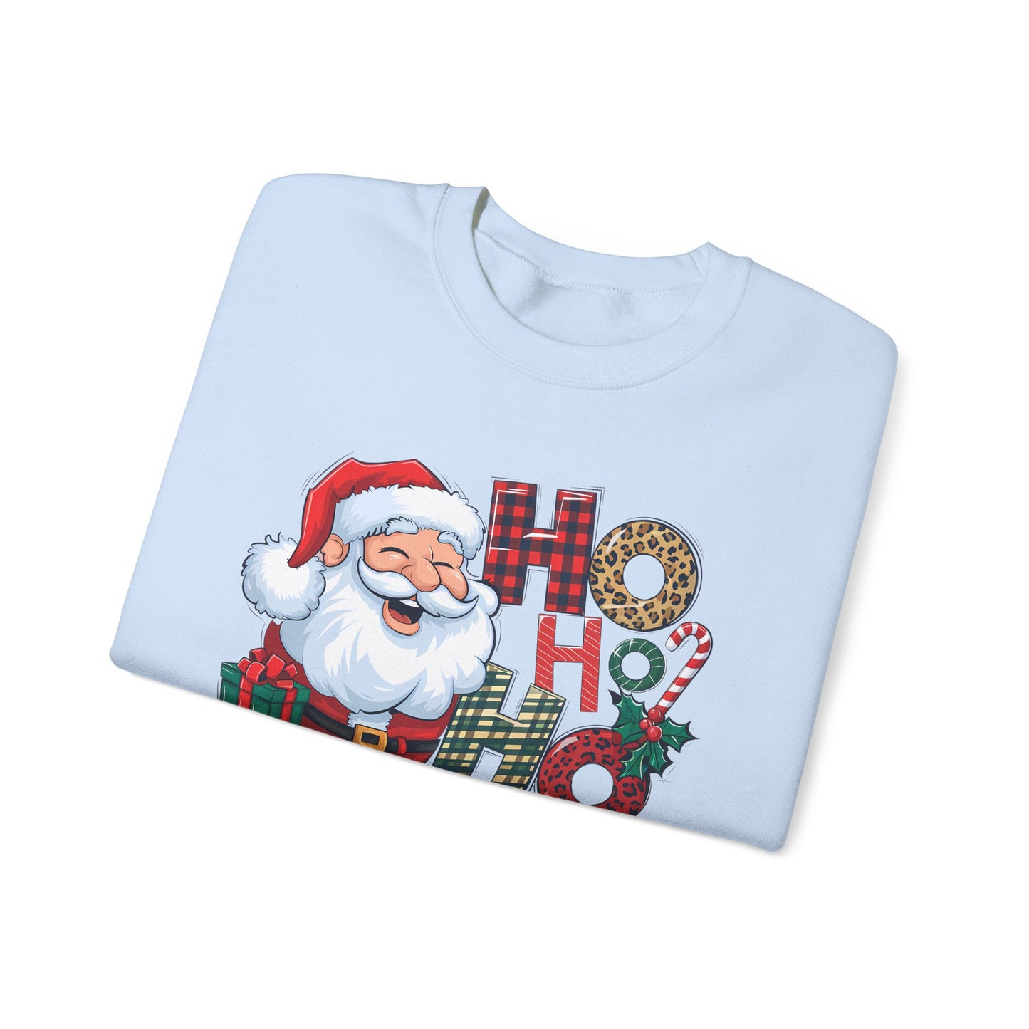 🎅✨ HO HO HO Santa Sweatshirt – Classic Holiday Cheer 🎄🎁