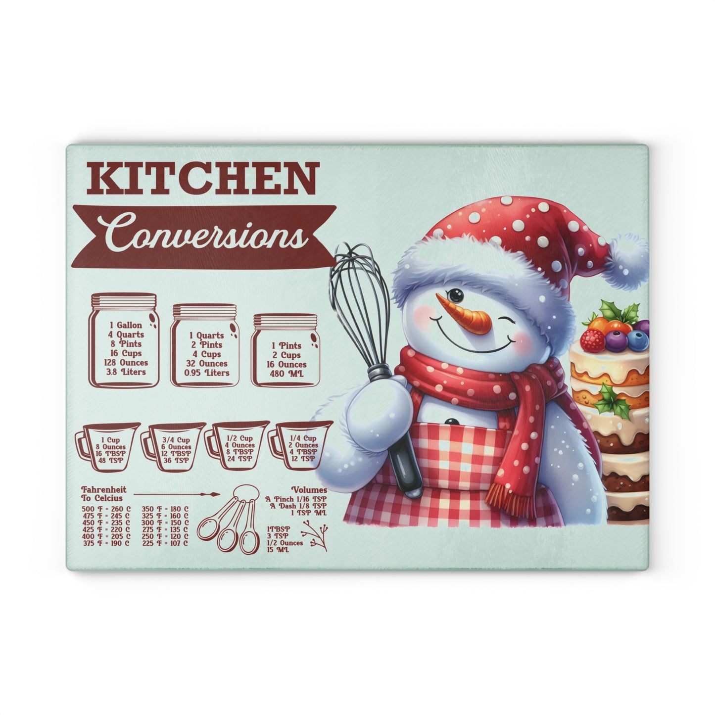 Tabla de cortar con diseño de muñeco de nieve para la cocina: un encanto festivo y escarchado para los reposteros navideños