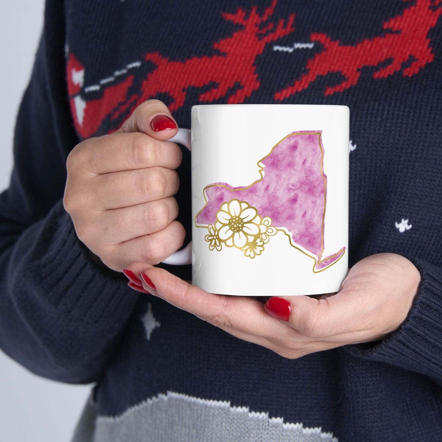 ☕ Home is Where the ❤️ Is – New York Mug – City Lights & Cozy Sips 🗽