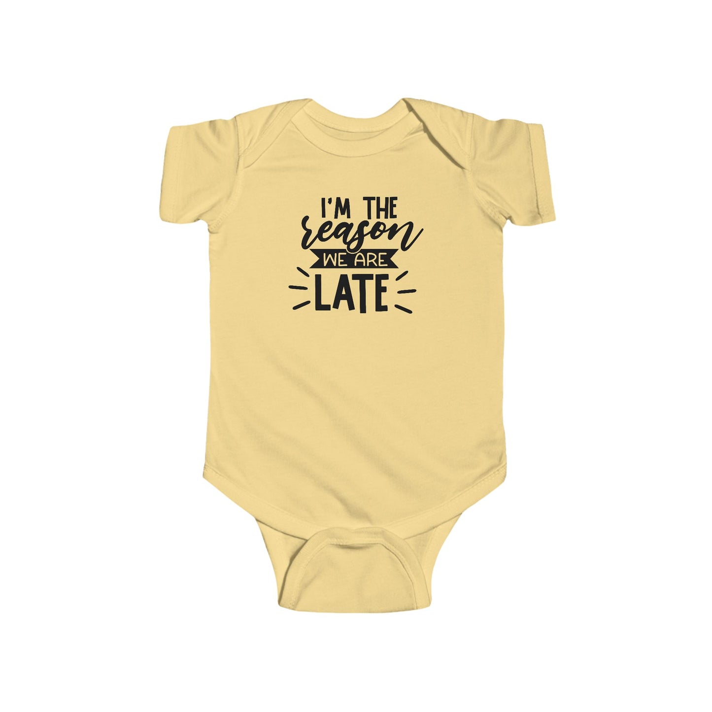 I’m The Reason We’re Late Baby Onesie – Hilarious Everyday Outfit 😂🍼
