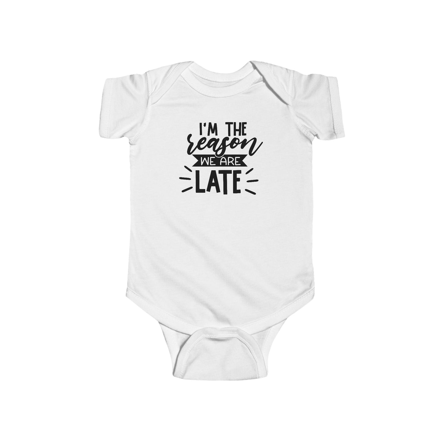 I’m The Reason We’re Late Baby Onesie – Hilarious Everyday Outfit 😂🍼