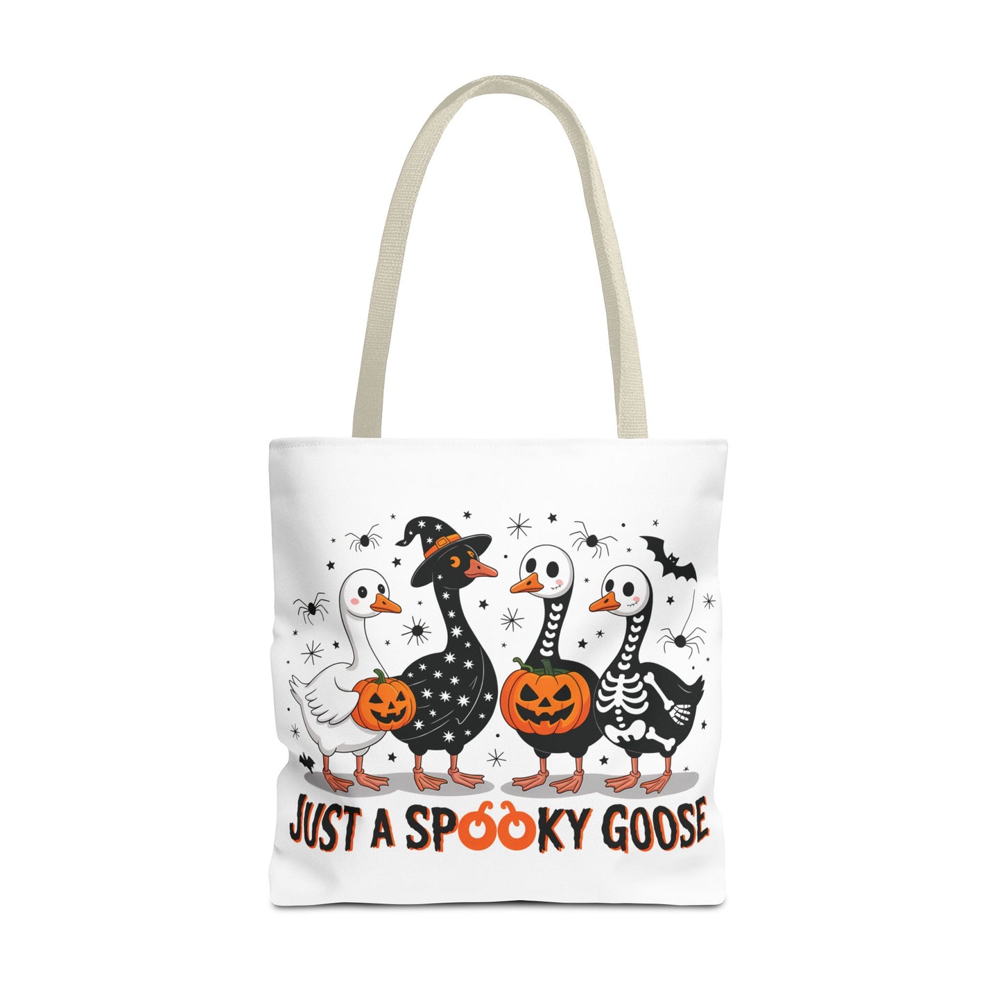 🦢 Just a Spooky Goose Tote Bag – Honkin’ Into Halloween 🎃👻
