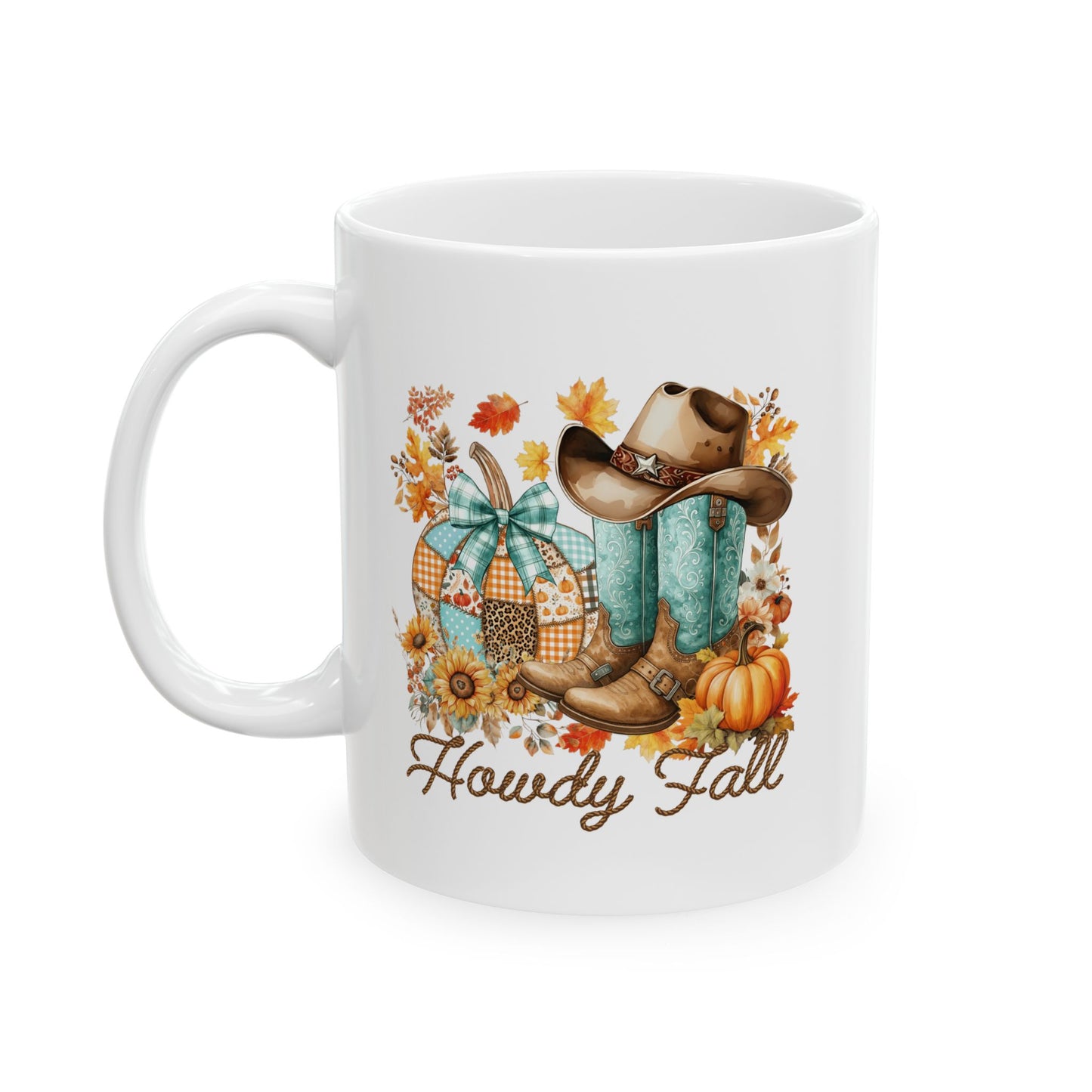 🤠 Howdy Fall Cowboy Mug – Western Charm Meets Autumn Glow 🍁🎃