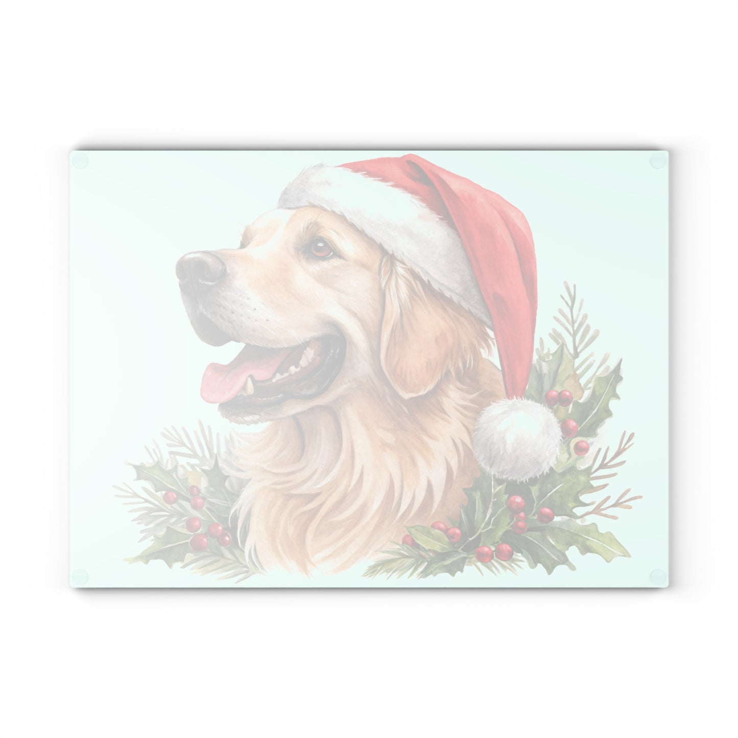 🐾🎅 Golden Retriever Christmas Cutting Board – Festive Holiday Cheer for Dog Lovers 🎄🐶