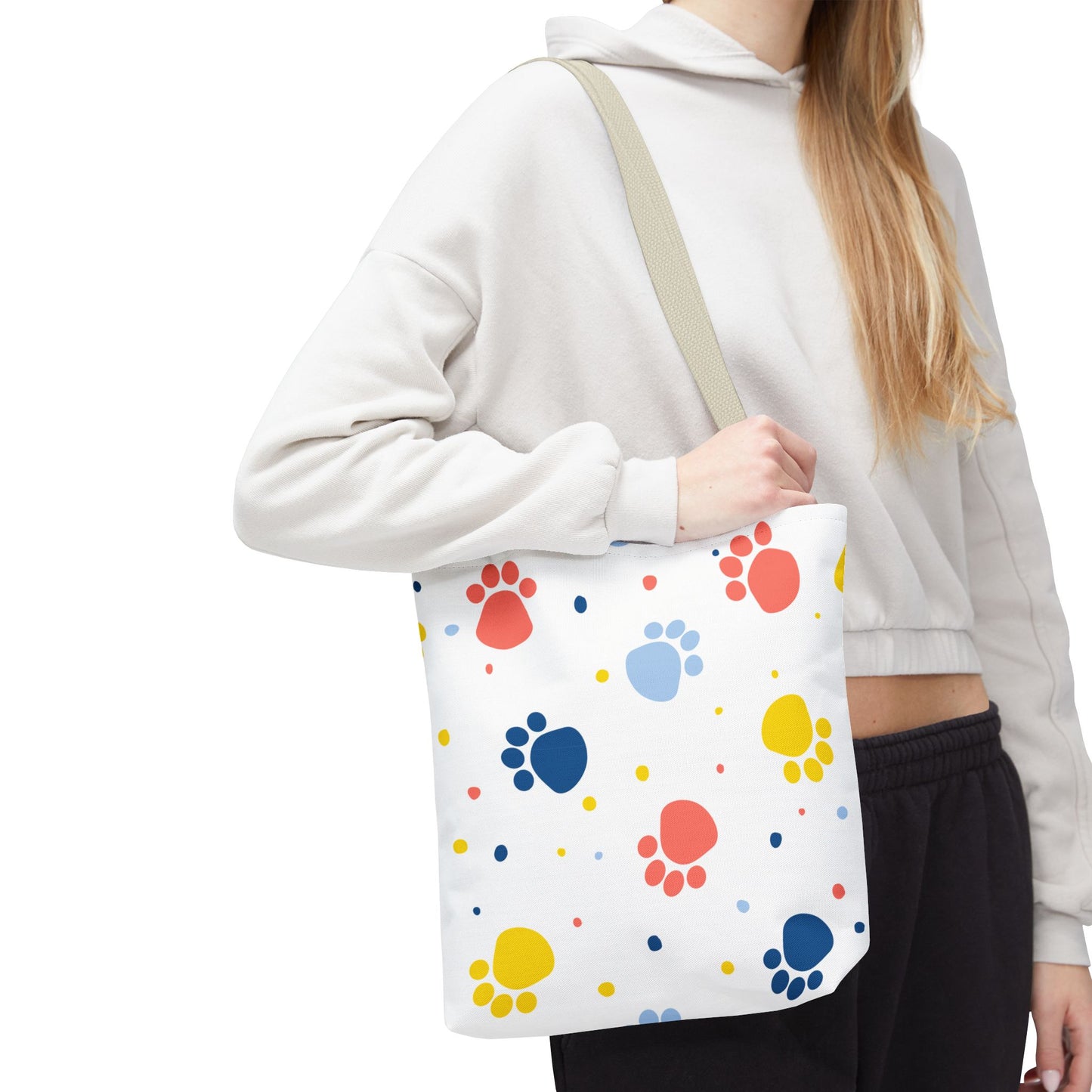Bolsa de mano con estampado de patas | Para llevar a diario, ideal para amantes de las mascotas