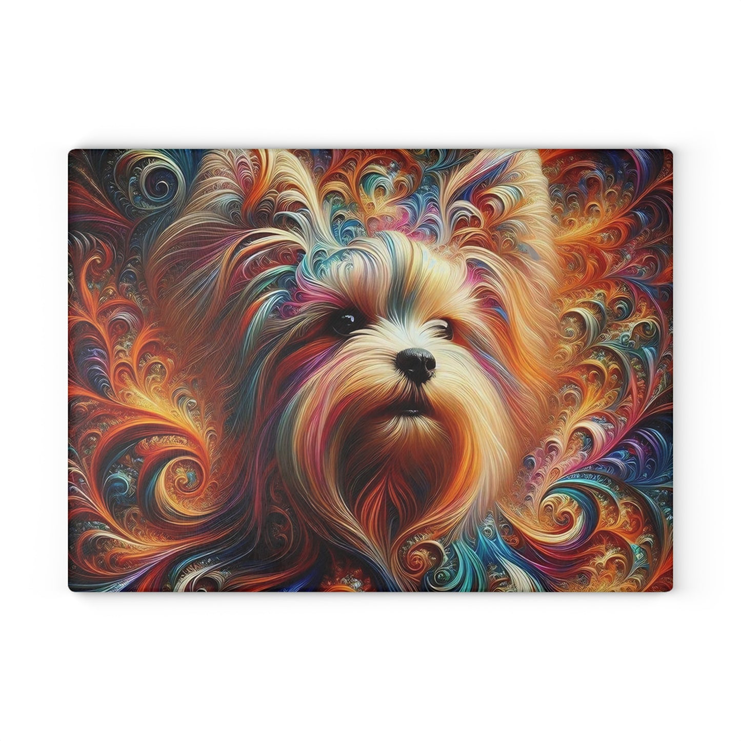 🐾 Yorkshire Terrier Cutting Board – Glam Pup Elegance for Your Kitchen ✨