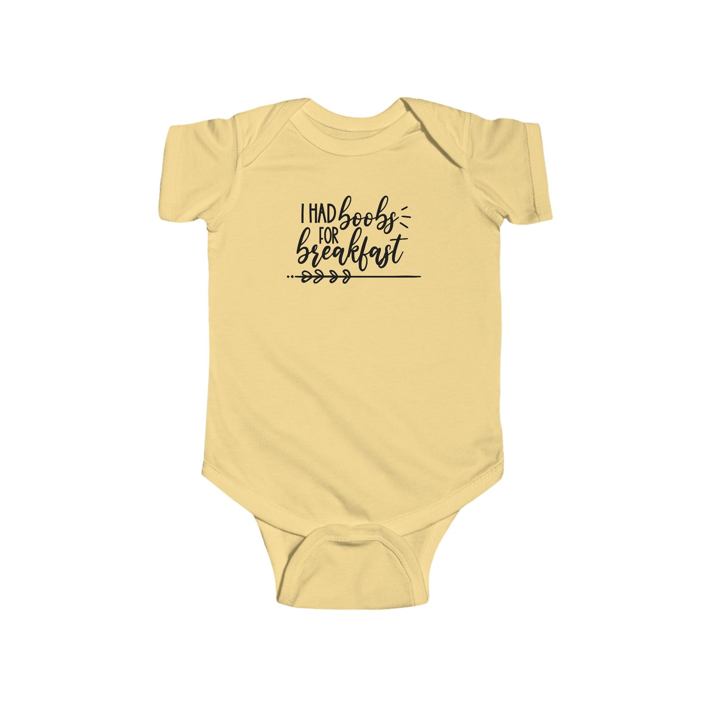 I Had Boobs For Breakfast – Funny Baby Onesie 🍼😴