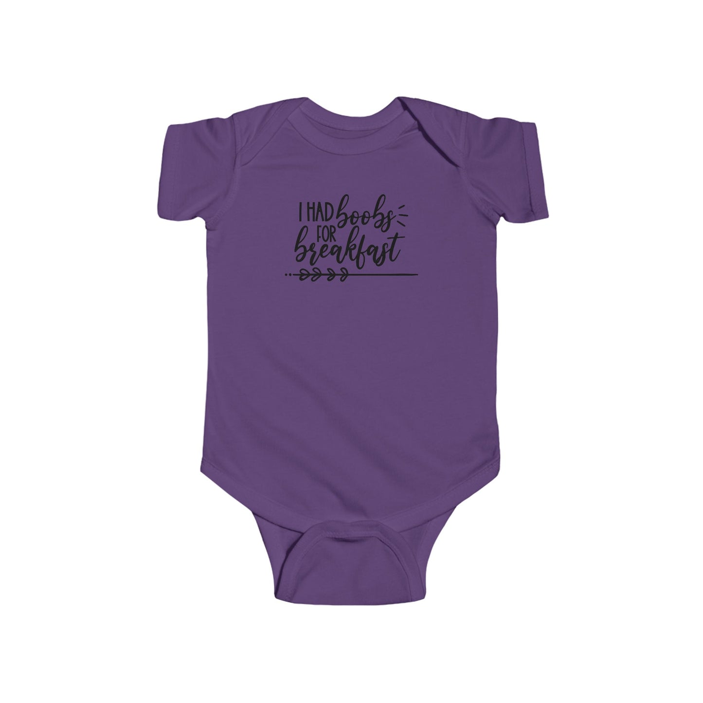I Had Boobs For Breakfast – Funny Baby Onesie 🍼😴