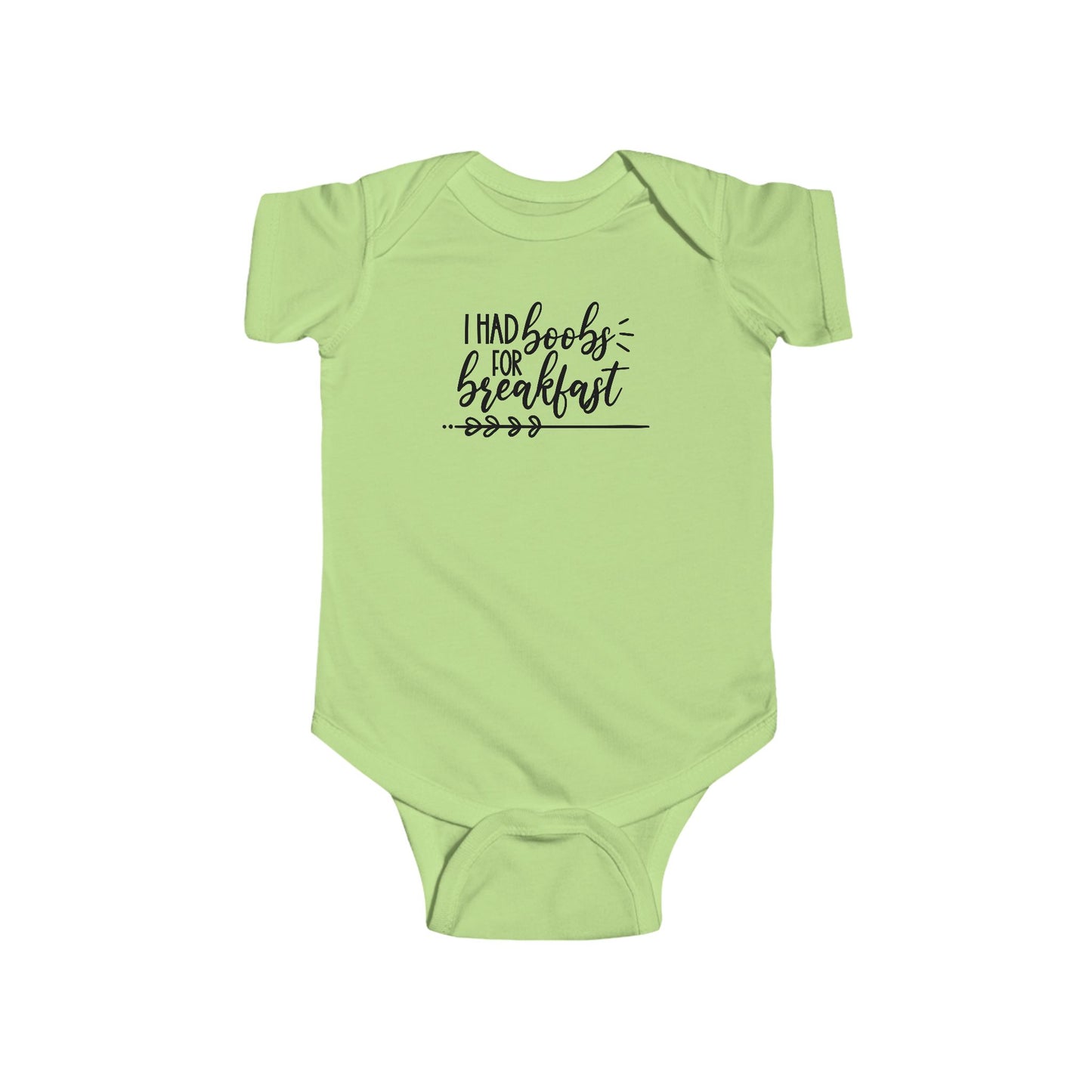 I Had Boobs For Breakfast – Funny Baby Onesie 🍼😴