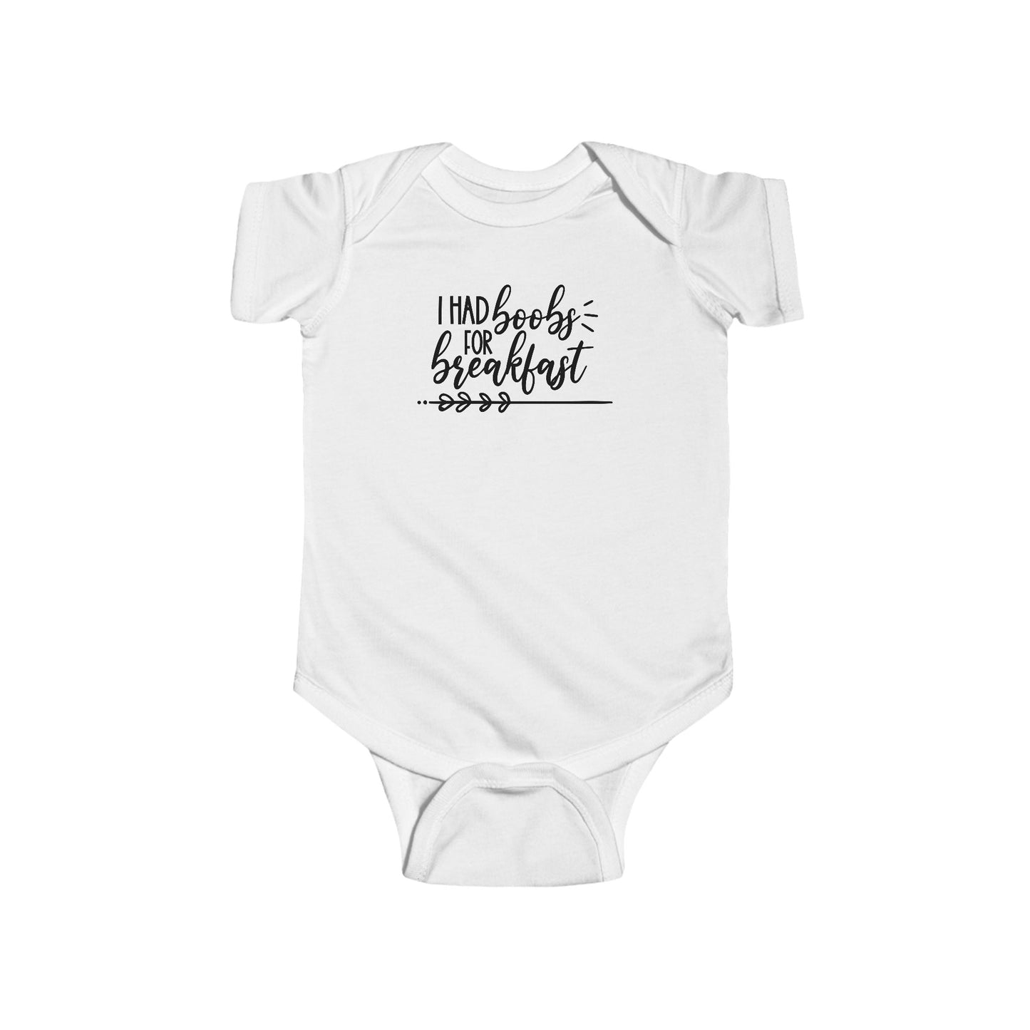 I Had Boobs For Breakfast – Funny Baby Onesie 🍼😴
