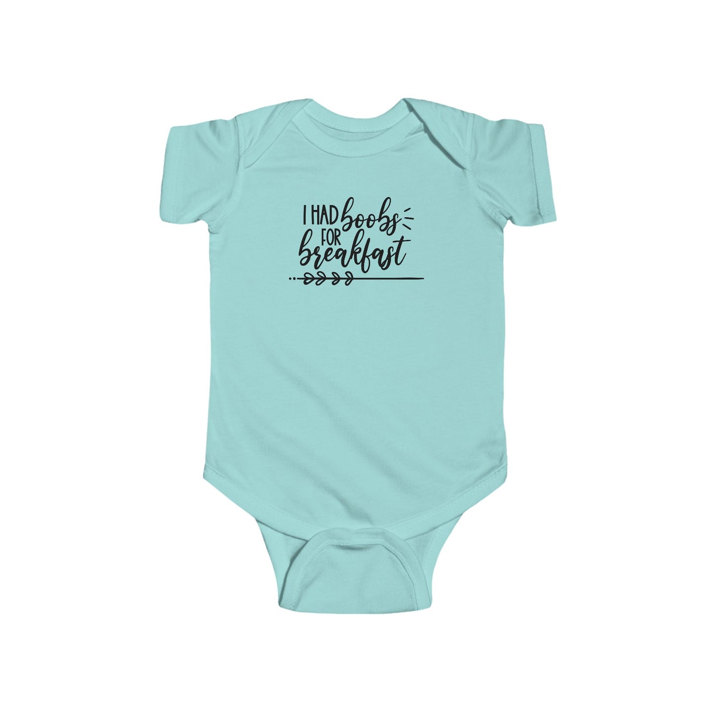 I Had Boobs For Breakfast – Funny Baby Onesie 🍼😴