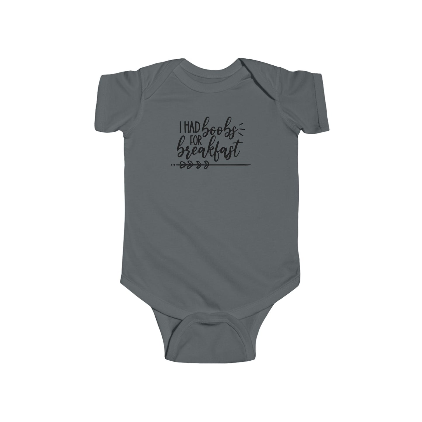 I Had Boobs For Breakfast – Funny Baby Onesie 🍼😴