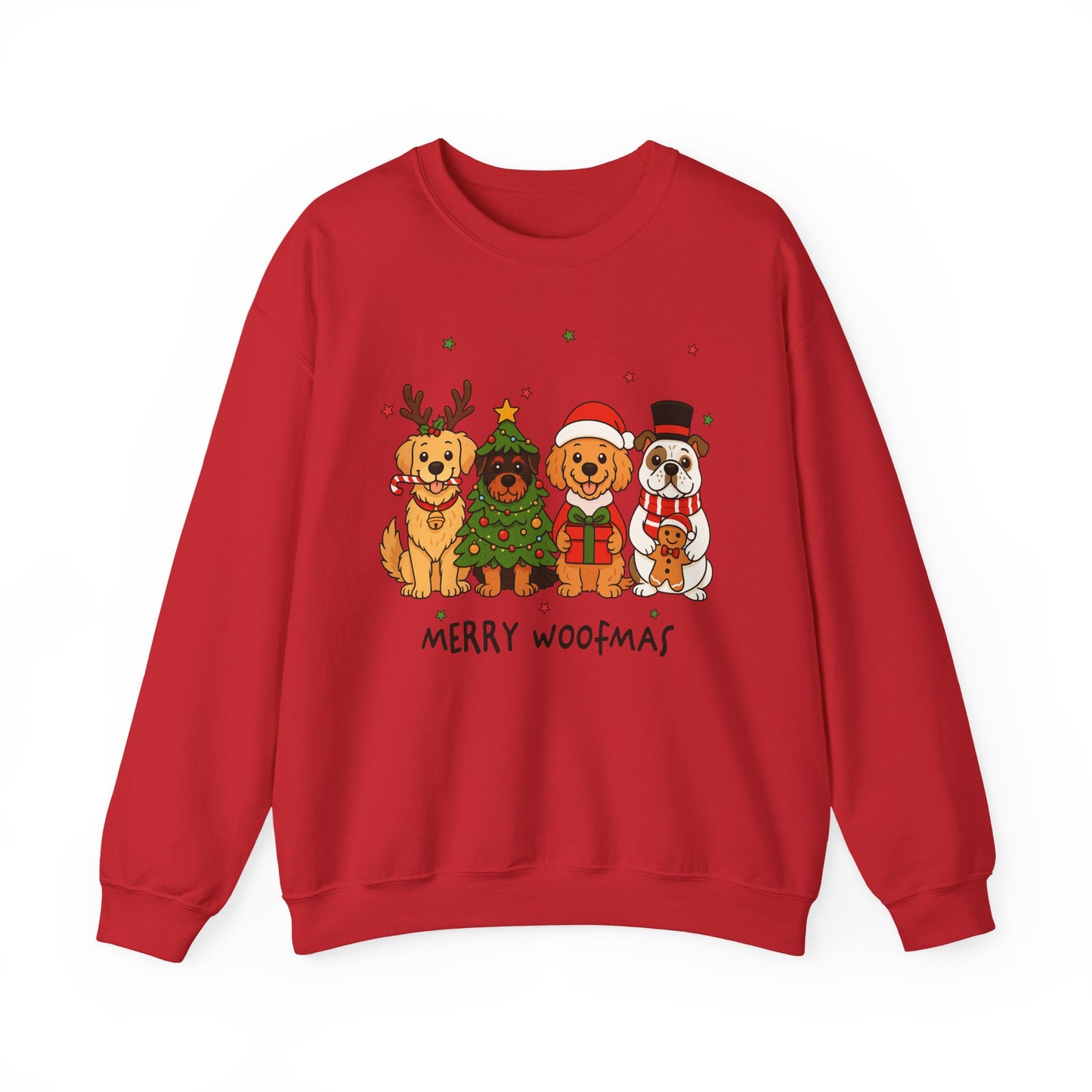 🐶🎄 Merry Woofmas Sweatshirt – Festive Dog Lovers Holiday Crewneck