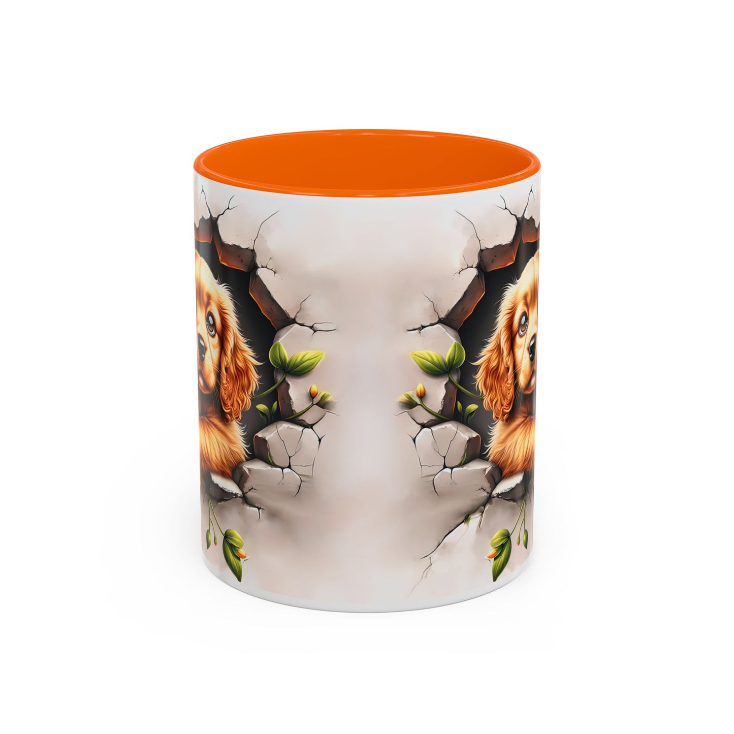 🐾 Cocker Spaniel Puppy Accent Mug – Sweet Fluffy Pup Coffee Cup ☕🤎